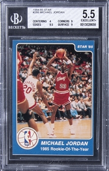 1984-85 Star #288 Michael Jordan Rookie Card - BGS EX+ 5.5